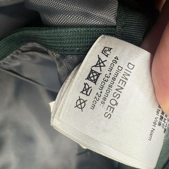 JanSport Right Pack JS00TYP7 Leather Bottom Backpack Green Laptop Bag 15” - Picture 13 of 14